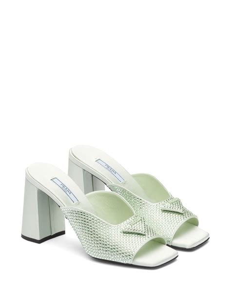 prada mens slide sandals|prada women's high heeled sandals.